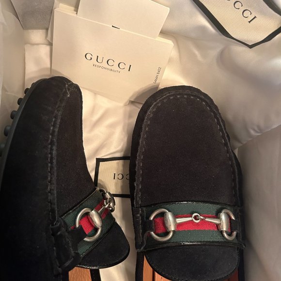 Gucci Suede Loafers - Picture 3 of 5